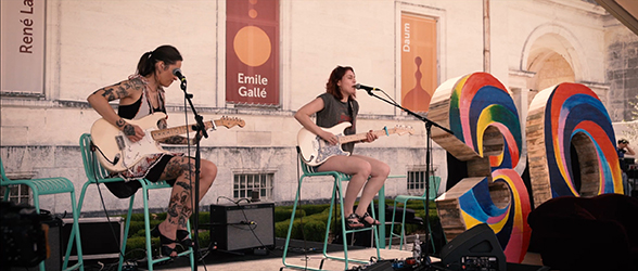 Nina Attal Electric Ladyland live in Cognac July 7, 2023 interview rolling stone mag picture  from the video